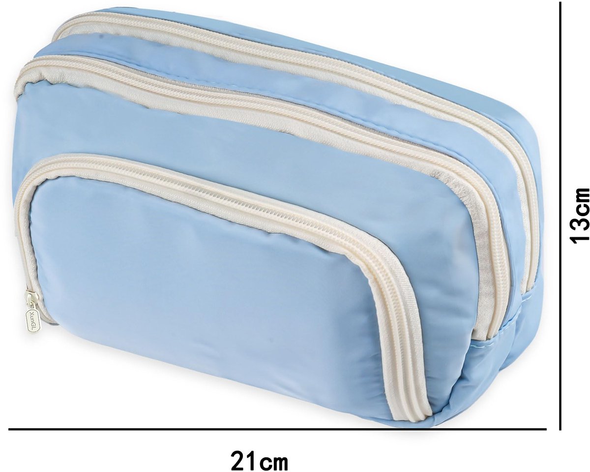 Pencil Case - Pencil Case - Adults - Boys and Girls - School Pencil Case - Blue V1188-MS-313-0662