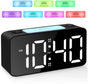 Digital Night Light - Extra Powerful - 7-Color Night Light - Ideal for Heavy Sleepers - Adjustable Volume and V1188-MS-313-0663