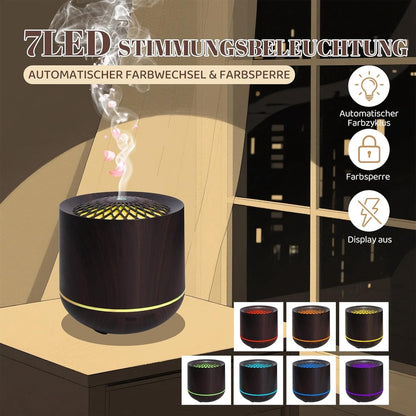 Humidifiers - Aromatherapy Humidifier - 300ml Diffuser - Air Humidifier - Room Humidifier - 7-Color LED - V1188-MS-313-0699