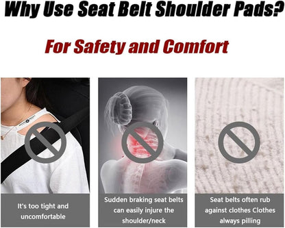 Universal seat belt protector - Soft and comfortable shoulder protector for the seat belt - (blue) V1188-MS-313-0703