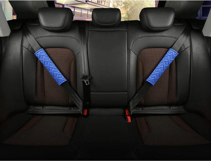 Universal seat belt protector - Soft and comfortable shoulder protector for the seat belt - (blue) V1188-MS-313-0703