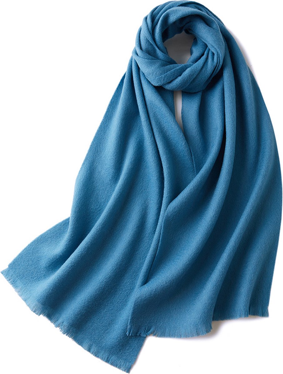 Warm and soft scarf for autumn and winter, warm and lightweight scarf, versatile unisex plain wool scarf V1188-MS-313-0715