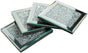 Set of 4 Mirror Effect Coasters - Crushed Diamond Coasters - Table Decor - With cut diamond crystal and V1188-MS-313-0731