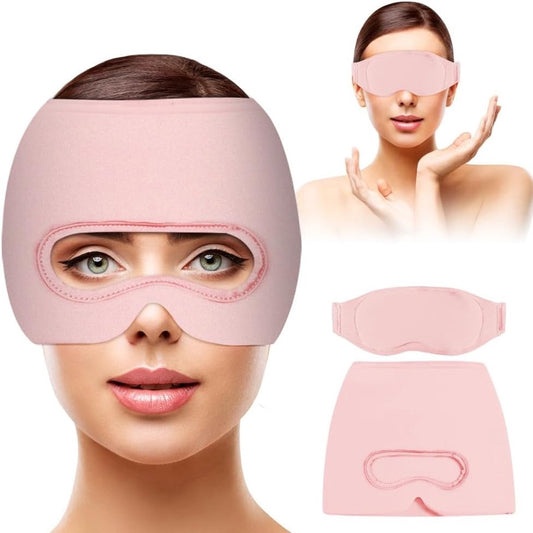 Migraine Relief Hat - Eye Mask - Cooling Eye Mask - Headache Relief - Hot & Cold Pack - 3-in-1 Pain Relief V1188-MS-313-0734