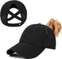 Women's ponytail baseball cap, adjustable summer cap in quick-drying breathable mesh, unisex baseball cap, V1188-MS-313-0739