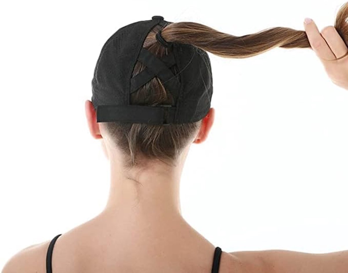 Women's ponytail baseball cap, adjustable summer cap in quick-drying breathable mesh, unisex baseball cap, V1188-MS-313-0739