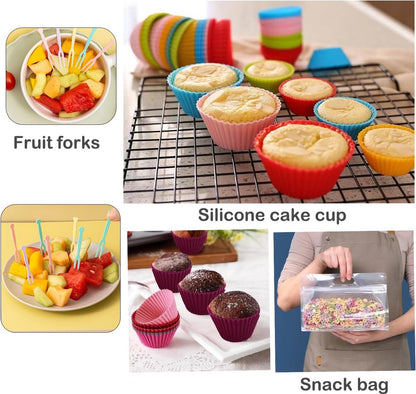Lunch Box - Bento Box with Cutlery - 3-Layer 2000ml Lunch Box - Insulated Lunch Box for Adults and Children, V1188-MS-313-0746