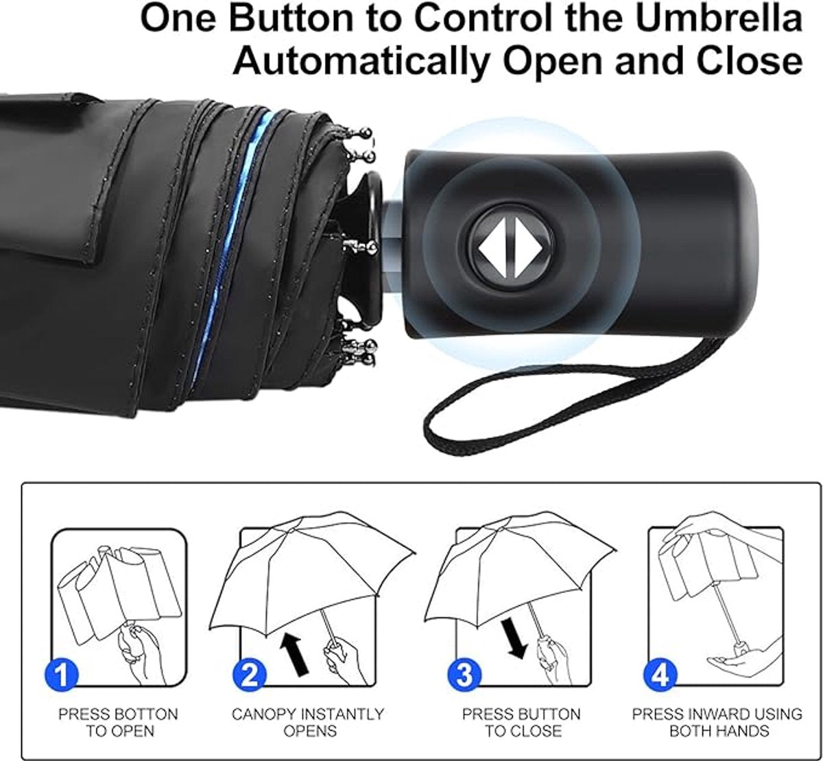 Umbrella, stormproof, pocket umbrella, wind and rain resistant umbrella, unisex V1188-MS-313-0755