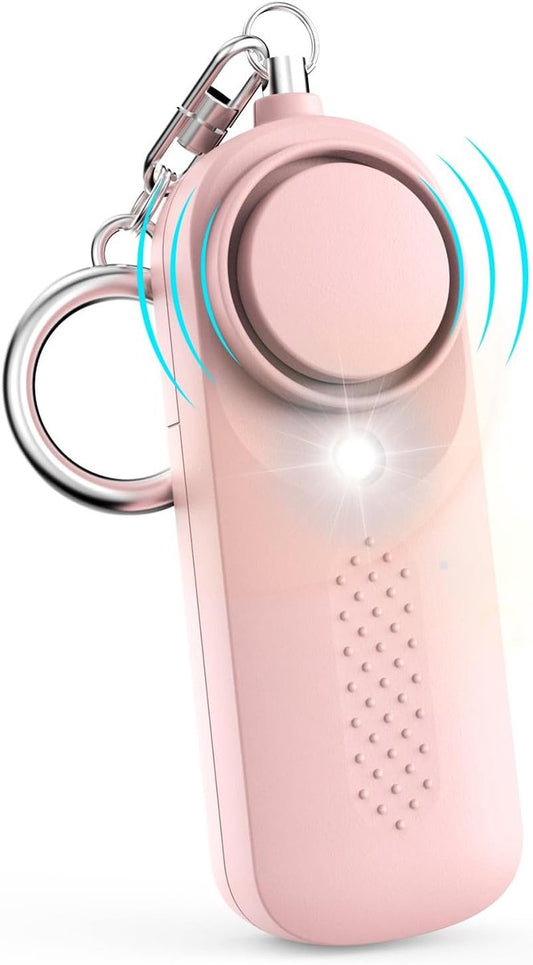 Personal alarm - 130 dB - Security siren - Self-defense siren - With LED light-up keychain - For children, V1188-MS-313-0758