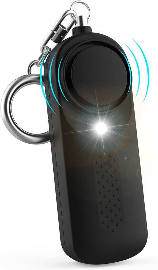 Personal Alarm - 130 dB - Security Siren - Self-Defense Siren - With LED Light-Up Keyring - For Children, V1188-MS-313-0762