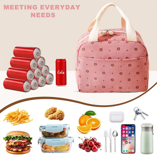 Women's Insulated Lunch Bag - Pink Insulated Bag for Work and School V1188-MS-313-0777