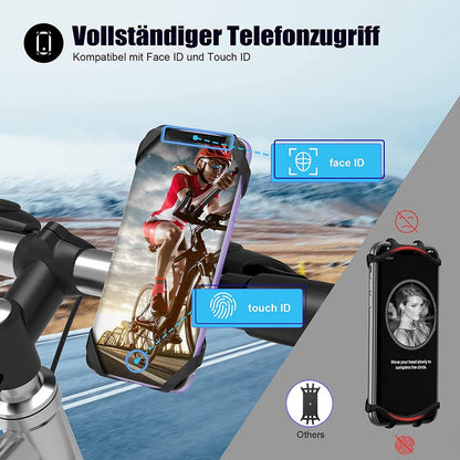 Universal bicycle phone mount, removable, 360-degree adjustable, for smartphones from 4.5 to 0 inches V1188-MS-313-0789
