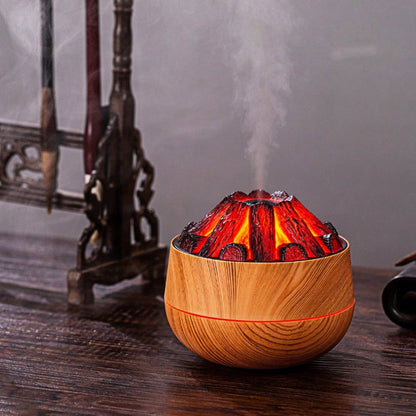 Aromatherapy Air Humidifier - Flame Effect Aromatherapy Diffuser - 300ml - Bedroom Humidifier - Campfire V1188-MS-313-0791