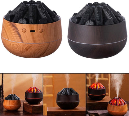 Aromatherapy Air Humidifier - Flame Effect Aromatherapy Diffuser - 300ml - Bedroom Humidifier - Campfire V1188-MS-313-0792