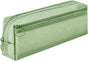 Double-layer mesh pencil case, large capacity pencil case, transparent pencil case for students, green V1188-MS-313-0793