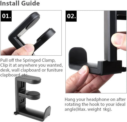 Headset Stand - Headset Holder - Rotating Headset Stand - Gaming Headset Stand - With 360-Degree Rotation and V1188-MS-313-0801