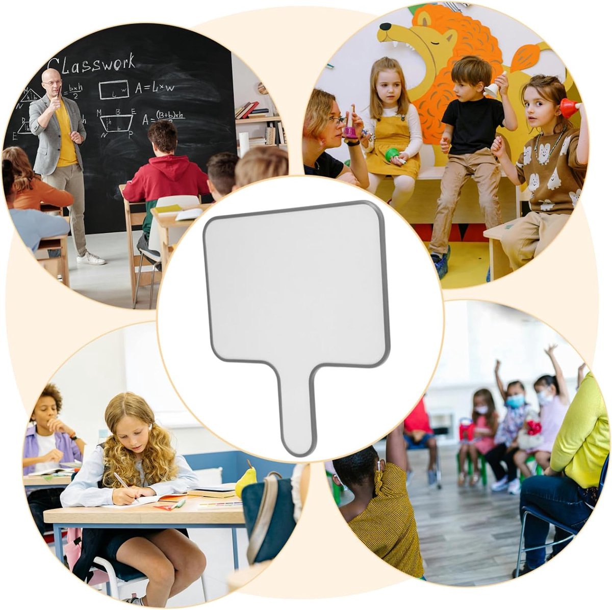 Whiteboard - Covered Answer Board - Collectible Craft Board - Portable Magnetic Whiteboard - Answer Board - V1188-MS-313-0810