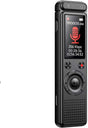 Voice Recorder - Dictaphone - Rechargeable - Portable - Clear Sound - Meetings, Interviews - 64 GB - Black V1188-MS-313-0818