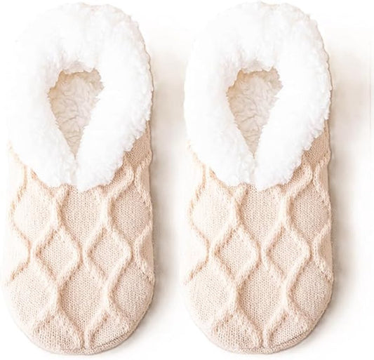 Socks - Warm socks - Indoor socks - Women's slippers - Warm winter socks - Fleece socks - Comfortable - V1188-MS-313-0821