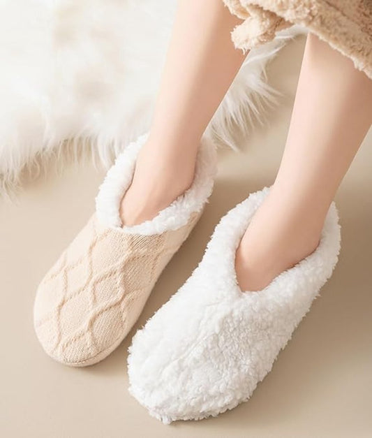 Socks - Warm socks - Indoor socks - Women's slipper socks - Warm winter socks - Fleece socks - Comfortable - V1188-MS-313-0838