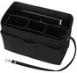 Handbags, shopping bags, women's bag with storage pouch, black V1188-MS-313-0848