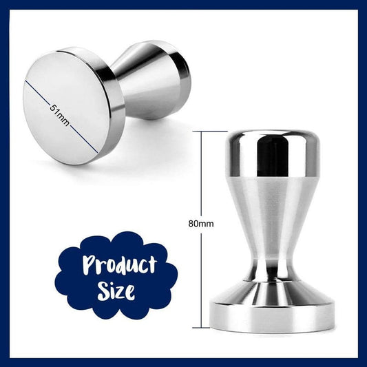 Coffee press - 51 mm coffee press - Ergonomic filter holder - Basis stainless steel espresso press - Coffee V1188-MS-313-0857