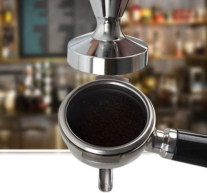 Coffee press - 51 mm coffee press - Ergonomic filter holder - Basis stainless steel espresso press - Coffee V1188-MS-313-0857