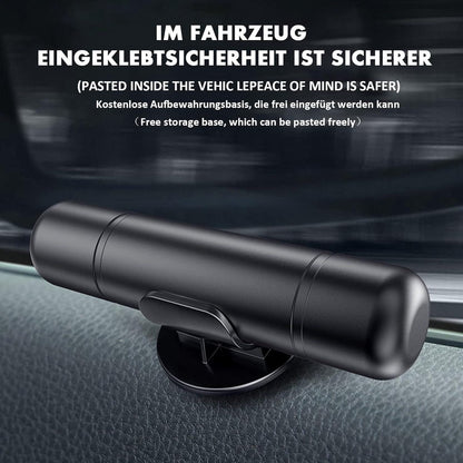 2-in-1 Emergency Car Hammer - Seatbelt Cutter and Window Breaker - Black V1188-MS-313-0866