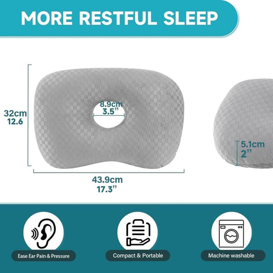 Pillow - head pillow - neck pillow - ear pillow - piercing pillow - donut pillow - piercing pillow with hole V1188-MS-313-0877