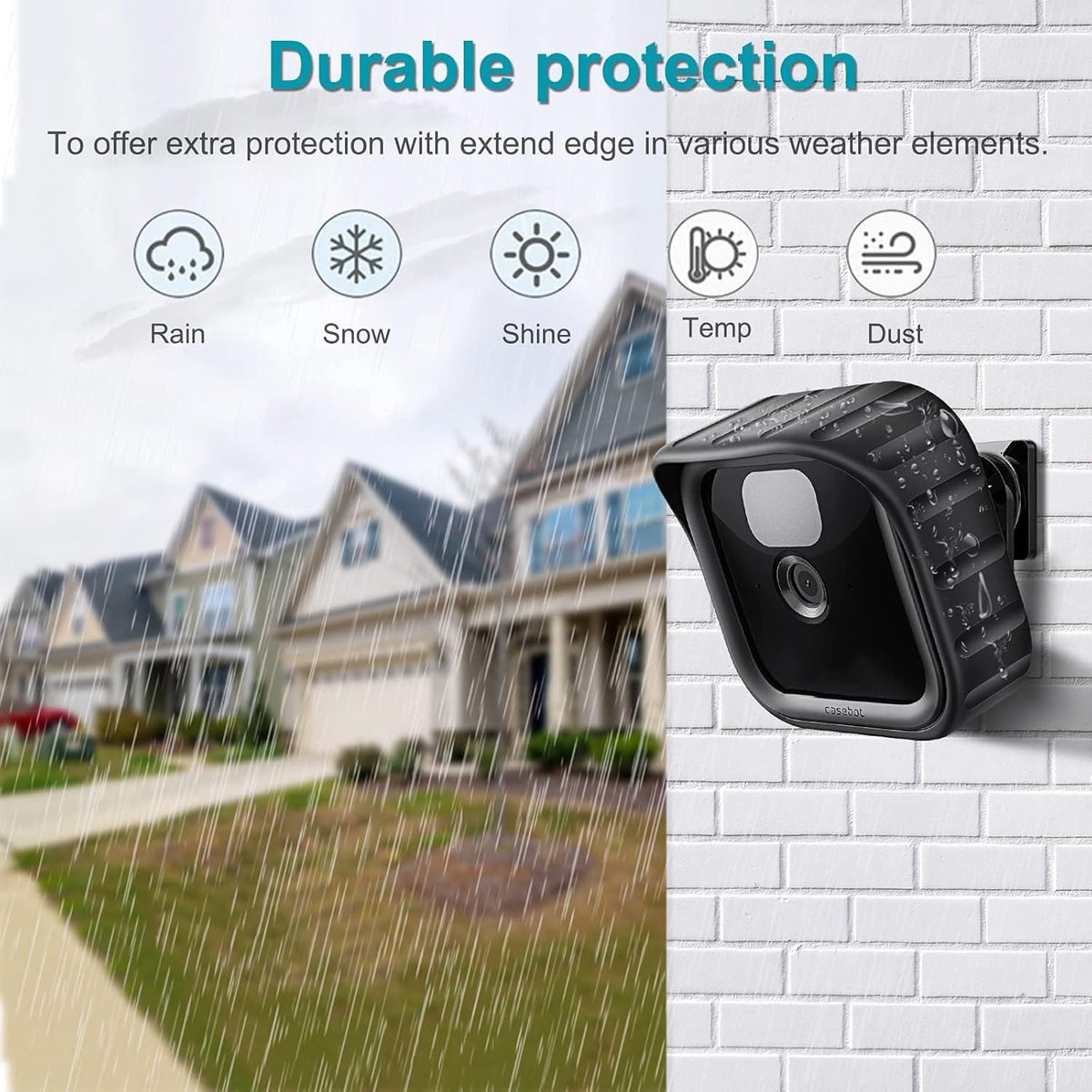 Protective Camera Covers - Pack of 2 Silicone Protectors - Flexible and Lightweight - Scratch Resistant - V1188-MS-313-0885