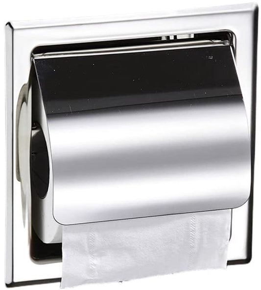 Toilet paper holder - Integrated toilet paper holder - Silver toilet paper holder - Toilet paper holder - V1188-MS-313-0886