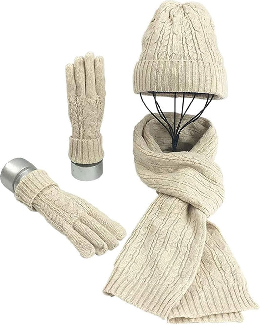 Women's Winter Hat and Scarf - Ski Hat - Gloves - Warm Winter Hat - Snowboard, Skate, Riding - Windproof and V1188-MS-313-0887