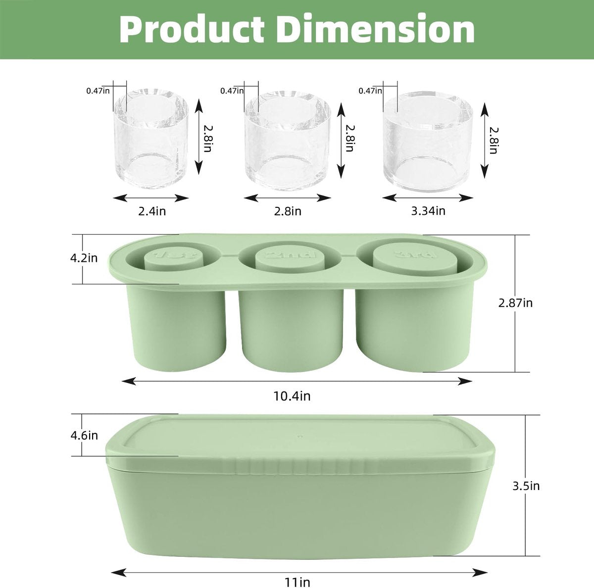 Ice Cube Tray - Silicone Ice Cube Tray - Ice Cube Mold - Ice Cube Mold - For chilling cocktails, whiskey, V1188-MS-313-0914