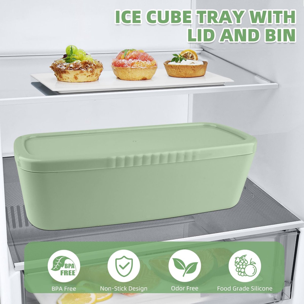 Ice Cube Tray - Silicone Ice Cube Tray - Ice Cube Mold - Ice Cube Mold - For chilling cocktails, whiskey, V1188-MS-313-0914