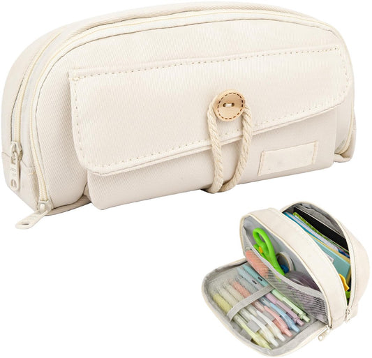 Pencil case - Large capacity pencil case - 21 x 11.5 x 5.5 cm - Pencil case for boys and girls - School V1188-MS-313-0915