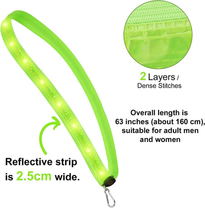 Running light - Chest light - Sports running light - Chest walking light - USB rechargeable - Running vest V1188-MS-313-0923