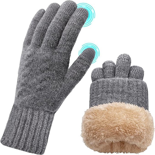Gloves - Winter Gloves - Cycling Gloves - Winter Gloves - Women's Touchscreen Fleece Gloves - Warm Gloves - V1188-MS-313-0924