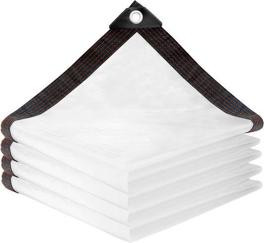 Tarpaulin - Transparent tarpaulin - Transparent tarpaulin with rings - Waterproof transparent tarpaulin - PE V1188-MS-313-0925