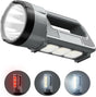 Rechargeable LED flashlight, powerful 6000 lumen outdoor emergency flashlight with 6 modes, USB data cable, V1188-MS-313-0937