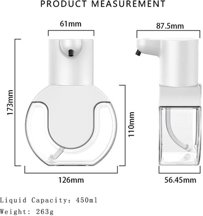 Automatic soap dispenser - 420 ml - USB rechargeable - Automatic foam dispenser - Foam technology - Infrared V1188-MS-313-0942