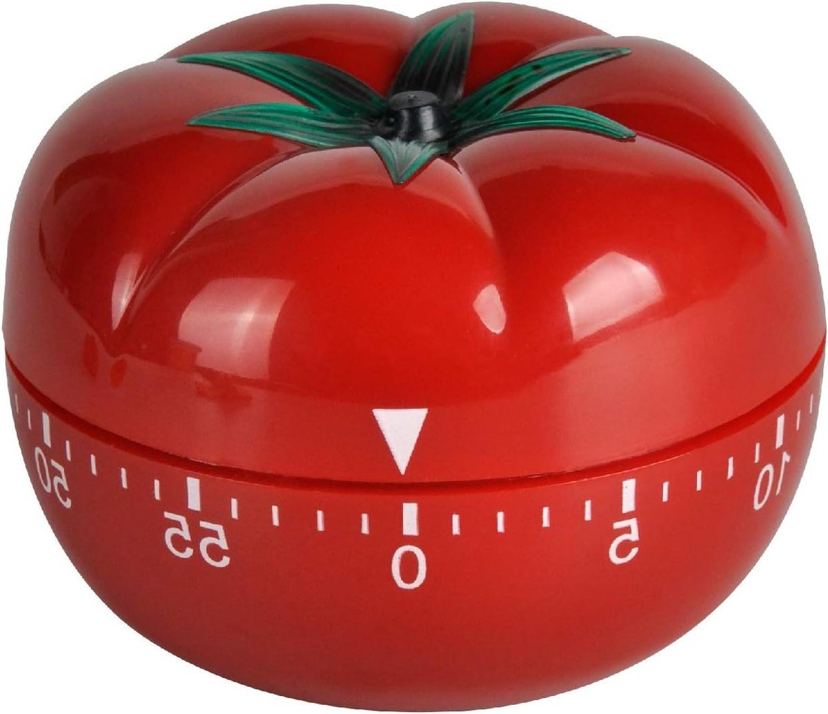 Mechanical Kitchen Timer with Tomato-Shaped Countdown V1188-MS-313-0943