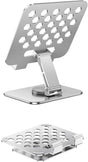 Universal tablet stand - Adjustable elasticity - Foldable at multiple angles (silver) V1188-MS-313-0944