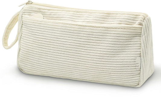 Corduroy Pencil Case - Pretty pencil case with a practical zipper - Makeup bag - Suitable for school-aged V1188-MS-313-0953