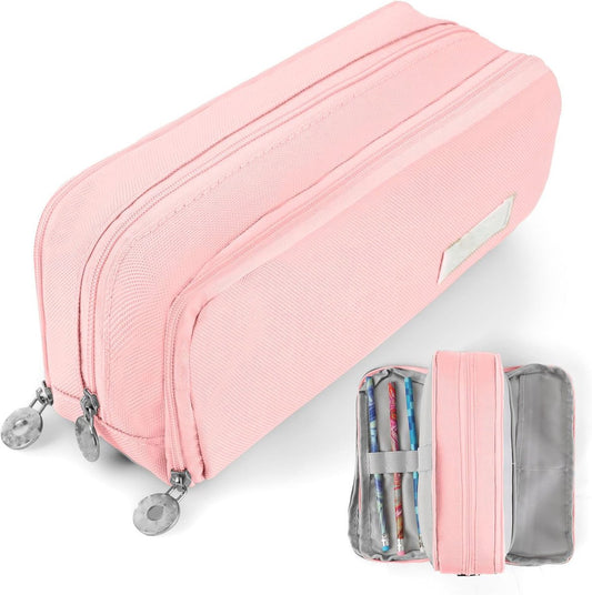 Pencil case - Boy's pencil case - Girl's pencil case - School cases - Large pencil case - 3-compartment V1188-MS-313-0962