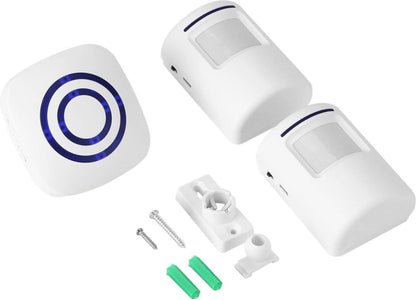Infrared motion detector, wireless alarm, doorbell with receiver and transmitter - 38 ringtones, LED V1188-MS-313-0963