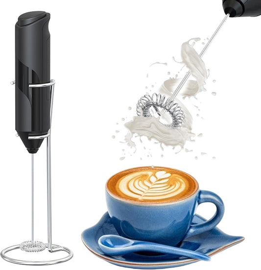 Milk frother - Milk frother - Electric milk frother - Milk frother with stand - Portable battery-operated V1188-MS-313-0968