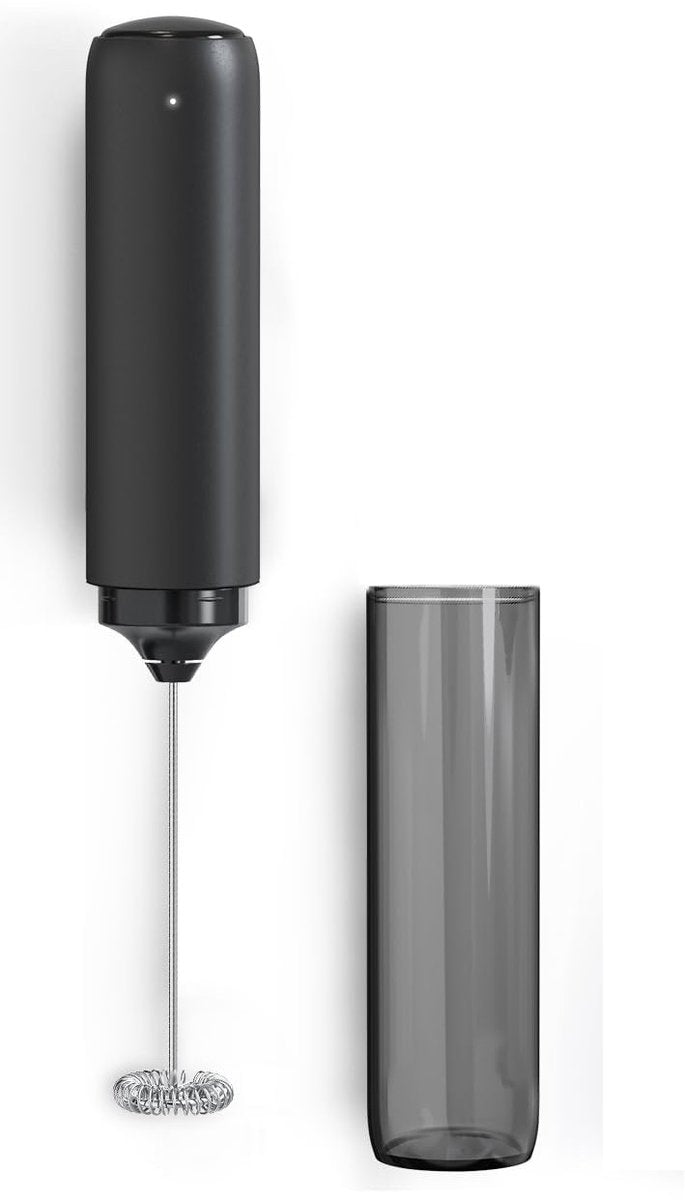 USB rechargeable electric milk frother for coffee, latte, cappuccino and hot chocolate, Black V1188-MS-313-0974