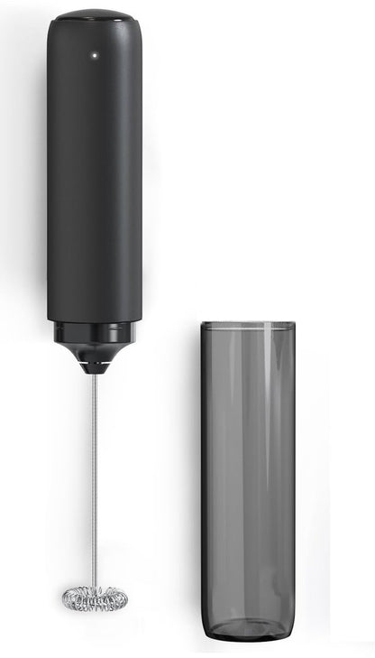 USB rechargeable electric milk frother for coffee, latte, cappuccino and hot chocolate, Black V1188-MS-313-0974