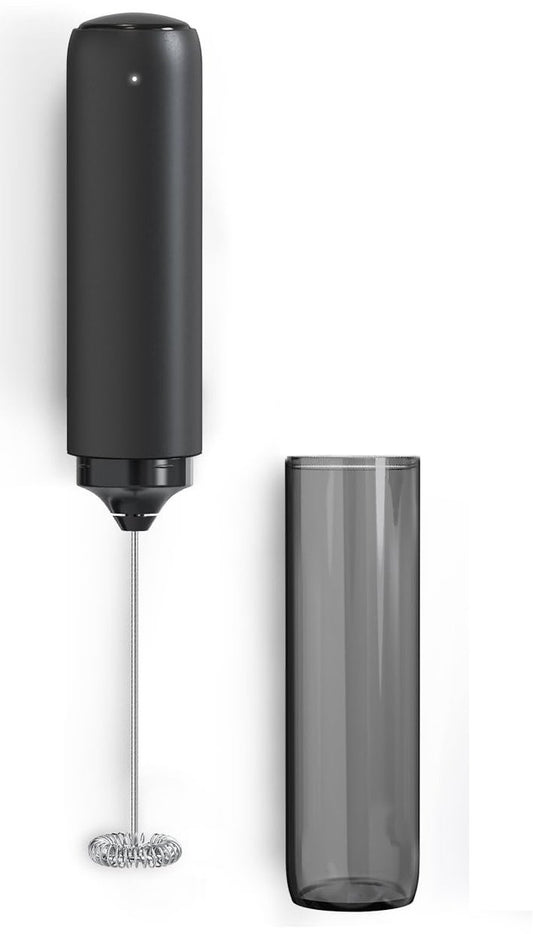 USB rechargeable electric milk frother for coffee, latte, cappuccino and hot chocolate, Black V1188-MS-313-0974