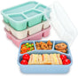 Lunch boxes - adult lunch box - child lunch box - snack box - 4-pack - compact - stackable - four colors - V1188-MS-313-0975